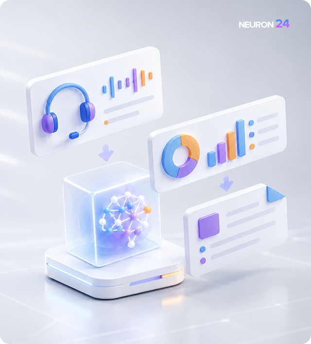 Four steps from call to insight — Neuron24